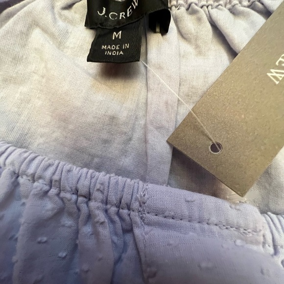 J. Crew gathered scoop neck crop top size M lavender - Picture 6 of 9
